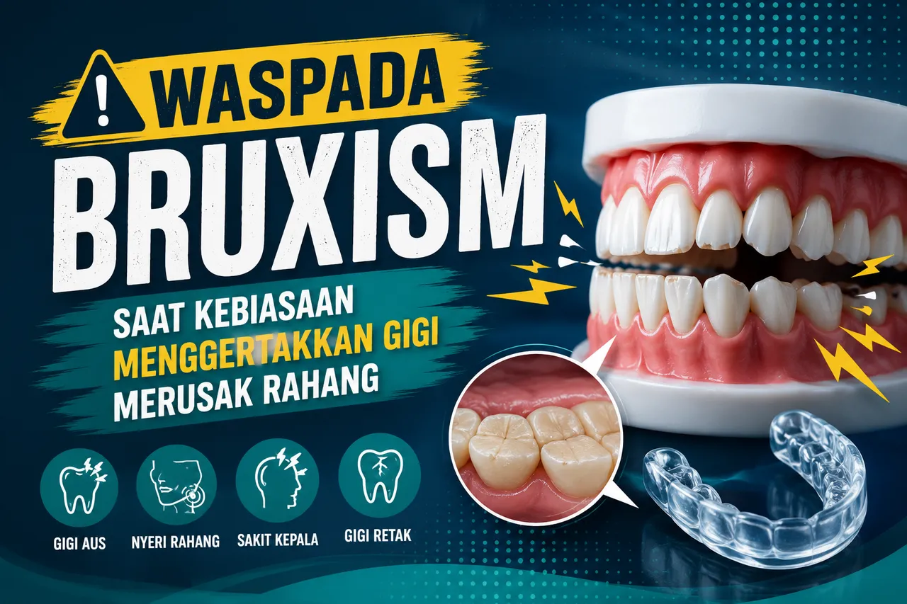 Waspada Bruxism: Kebiasaan Menggertakan Gigi Dapat Merusak Rahang