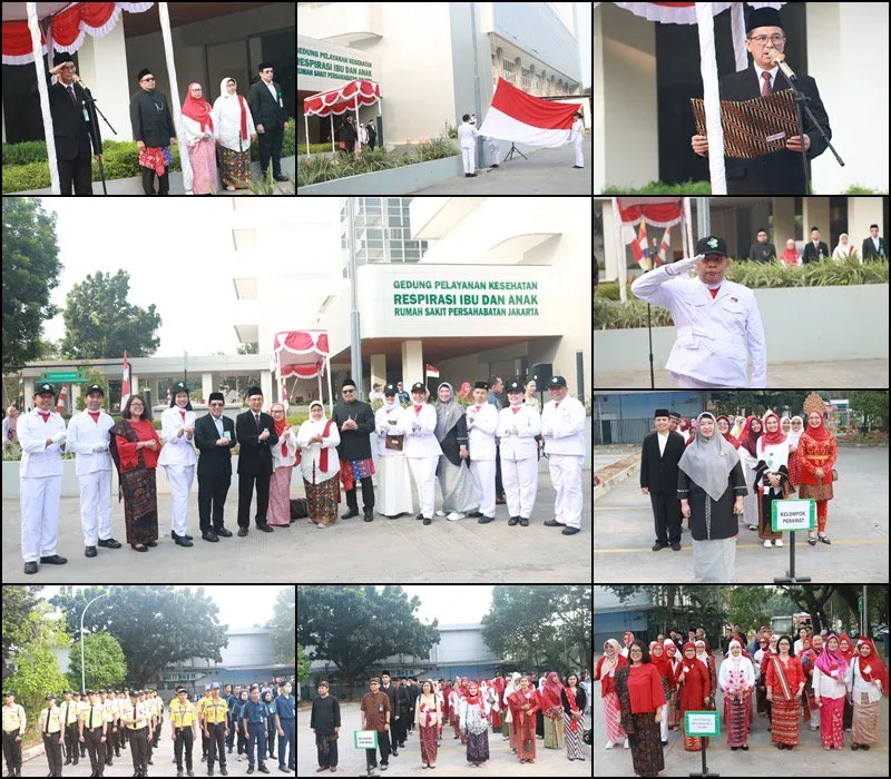 RSUP Persahabatan Menyelenggarakan Upacara Bendera Peringatan Hari Ulang Tahun ke-81 RI